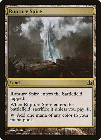 Rupture Spire [Commander 2011] | Cards and Coasters CA