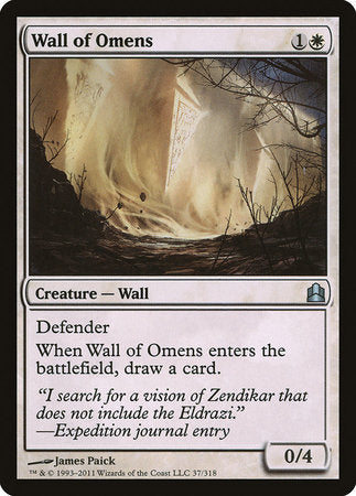 Wall of Omens [Commander 2011] | Cards and Coasters CA