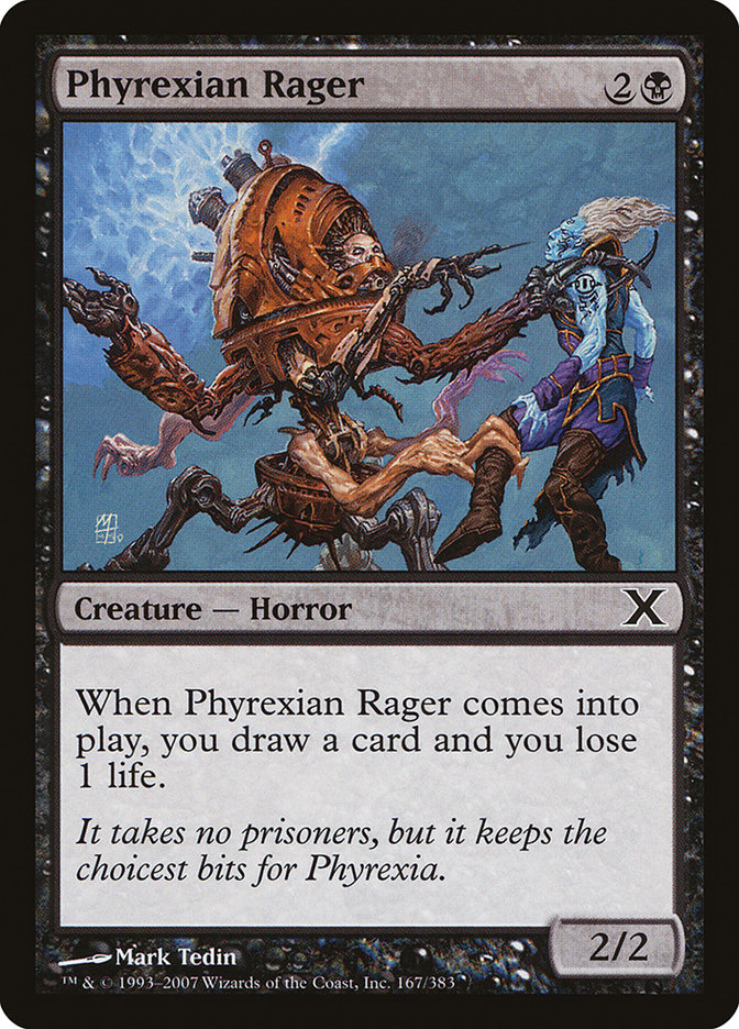 Phyrexian Rager [Tenth Edition] | Cards and Coasters CA