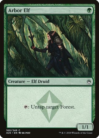 Arbor Elf [Masters 25] | Cards and Coasters CA