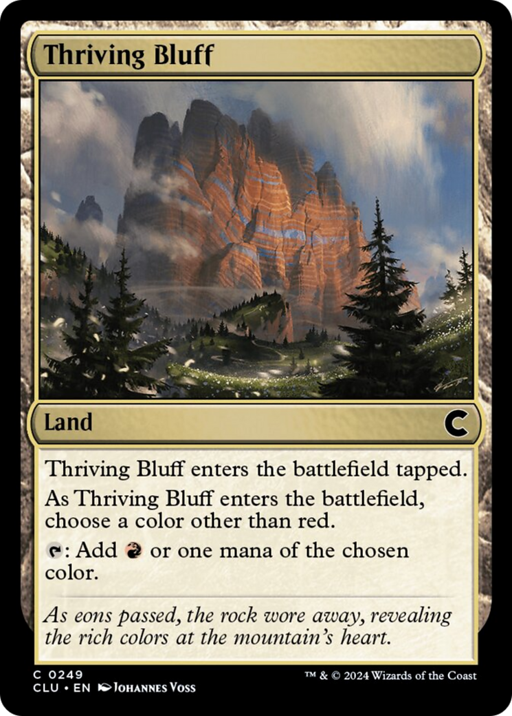 Thriving Bluff [Ravnica: Clue Edition] | Cards and Coasters CA