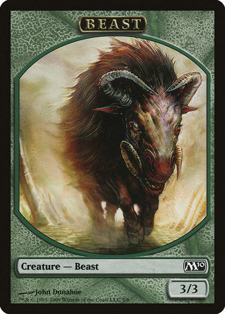 Beast Token [Magic 2010 Tokens] | Cards and Coasters CA