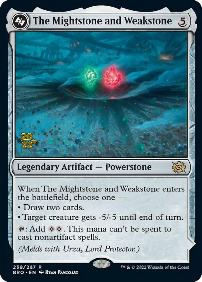 The Mightstone and Weakstone [The Brothers' War: Prerelease Promos] | Cards and Coasters CA