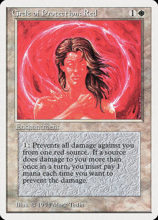 Circle of Protection: Red [Summer Magic / Edgar] | Cards and Coasters CA