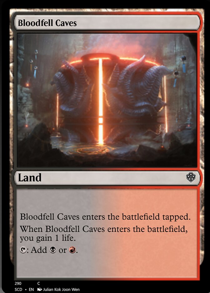 Bloodfell Caves [Starter Commander Decks] | Cards and Coasters CA