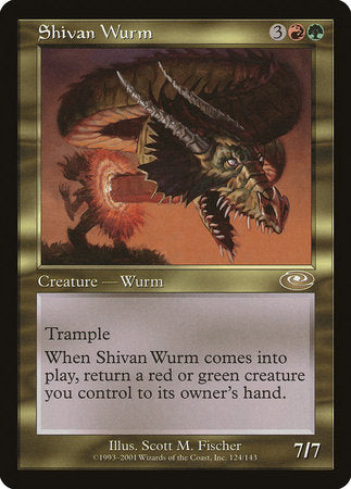 Shivan Wurm [Planeshift] | Cards and Coasters CA