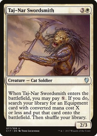 Taj-Nar Swordsmith [Commander 2017] | Cards and Coasters CA