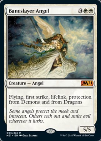 Baneslayer Angel [Core Set 2021] | Cards and Coasters CA