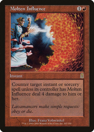 Molten Influence [Odyssey] | Cards and Coasters CA