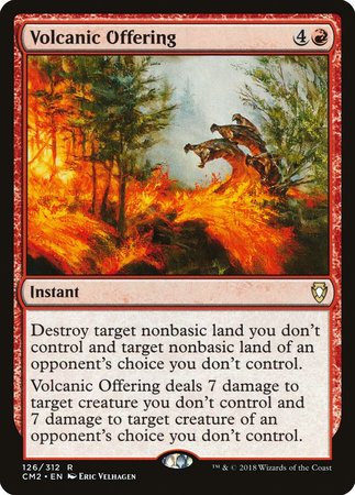 Volcanic Offering [Commander Anthology Volume II] | Cards and Coasters CA