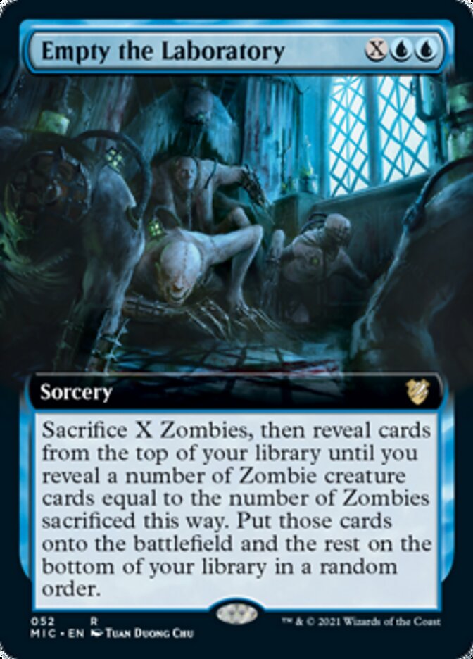 Empty the Laboratory (Extended) [Innistrad: Midnight Hunt Commander] | Cards and Coasters CA
