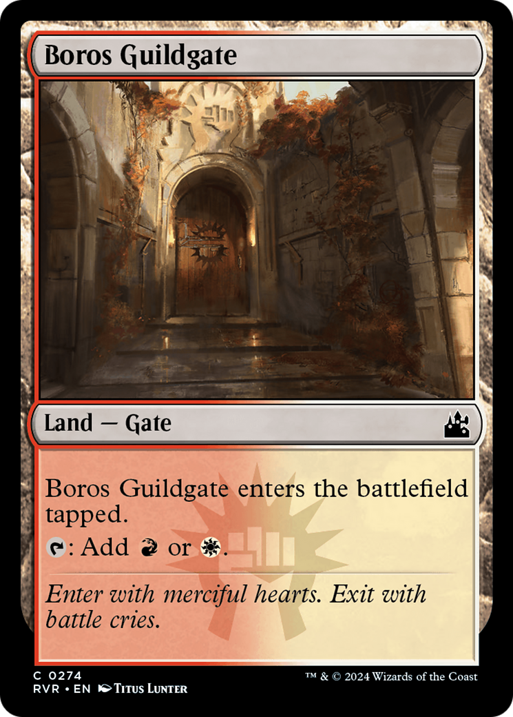 Boros Guildgate [Ravnica Remastered] | Cards and Coasters CA