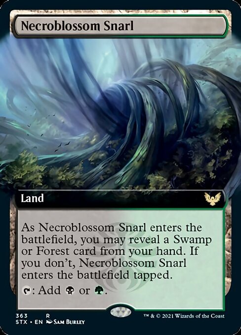 Necroblossom Snarl (Extended) [Strixhaven: School of Mages] | Cards and Coasters CA