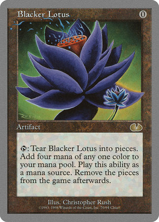 Blacker Lotus [Unglued] | Cards and Coasters CA