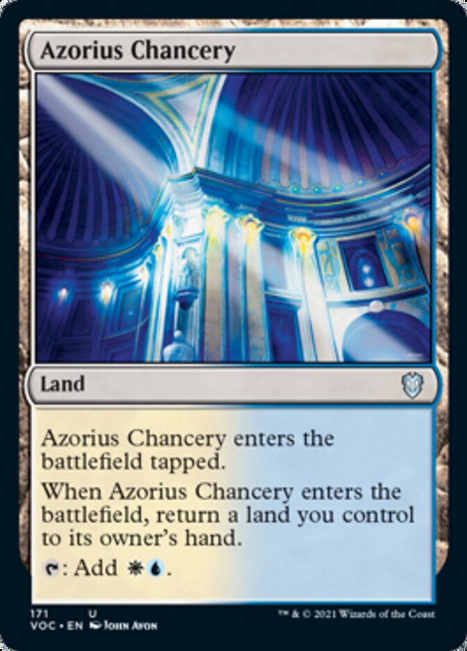 Azorius Chancery [Innistrad: Crimson Vow Commander] | Cards and Coasters CA