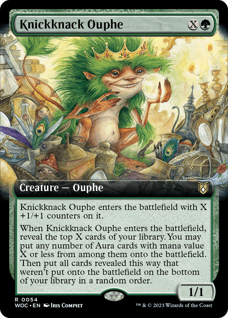 Knickknack Ouphe (Extended Art) [Wilds of Eldraine Commander] | Cards and Coasters CA