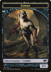 Ob Nixilis of the Black Oath Emblem // Zombie (016/036) Double-sided Token [Commander 2014 Tokens] | Cards and Coasters CA