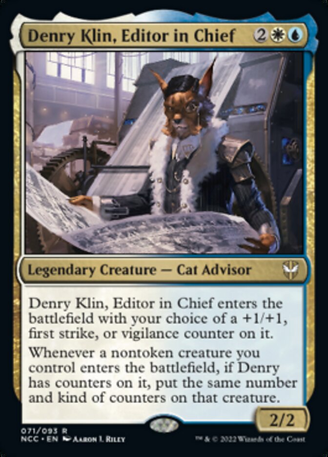 Denry Klin, Editor in Chief [Streets of New Capenna Commander] | Cards and Coasters CA