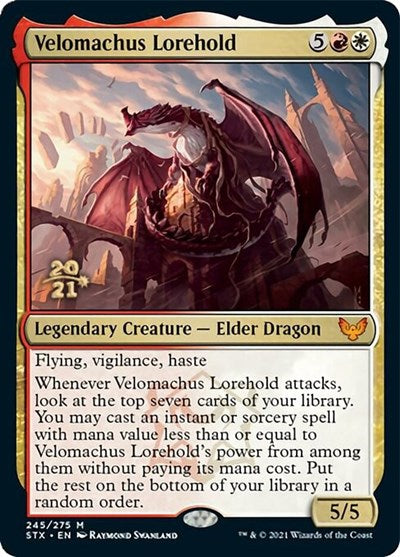 Velomachus Lorehold [Strixhaven: School of Mages Prerelease Promos] | Cards and Coasters CA