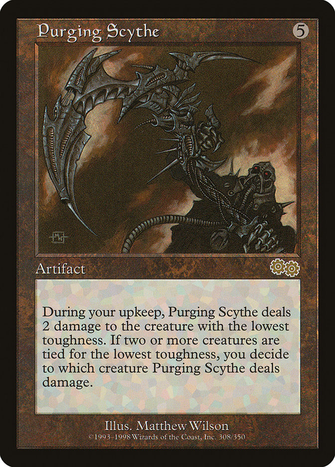 Purging Scythe [Urza's Saga] | Cards and Coasters CA