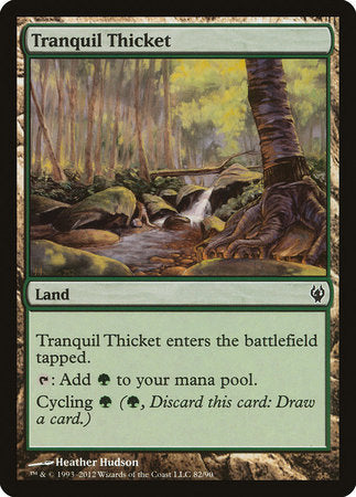 Tranquil Thicket [Duel Decks: Izzet vs. Golgari] | Cards and Coasters CA
