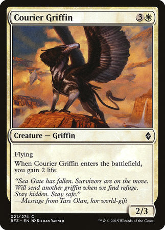 Courier Griffin [Battle for Zendikar] | Cards and Coasters CA