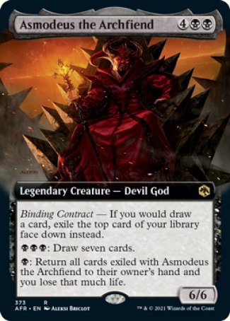 Asmodeus the Archfiend (Extended) [Dungeons & Dragons: Adventures in the Forgotten Realms] | Cards and Coasters CA