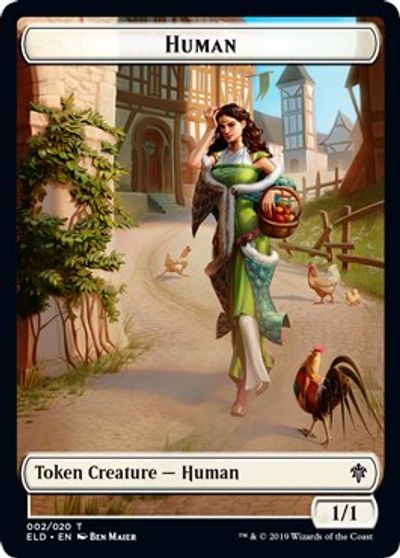 Human // Beast Double-sided Token [Challenger Decks 2021 Tokens] | Cards and Coasters CA