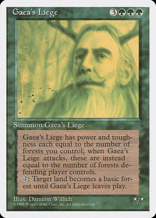 Gaea's Liege [Fourth Edition] | Cards and Coasters CA