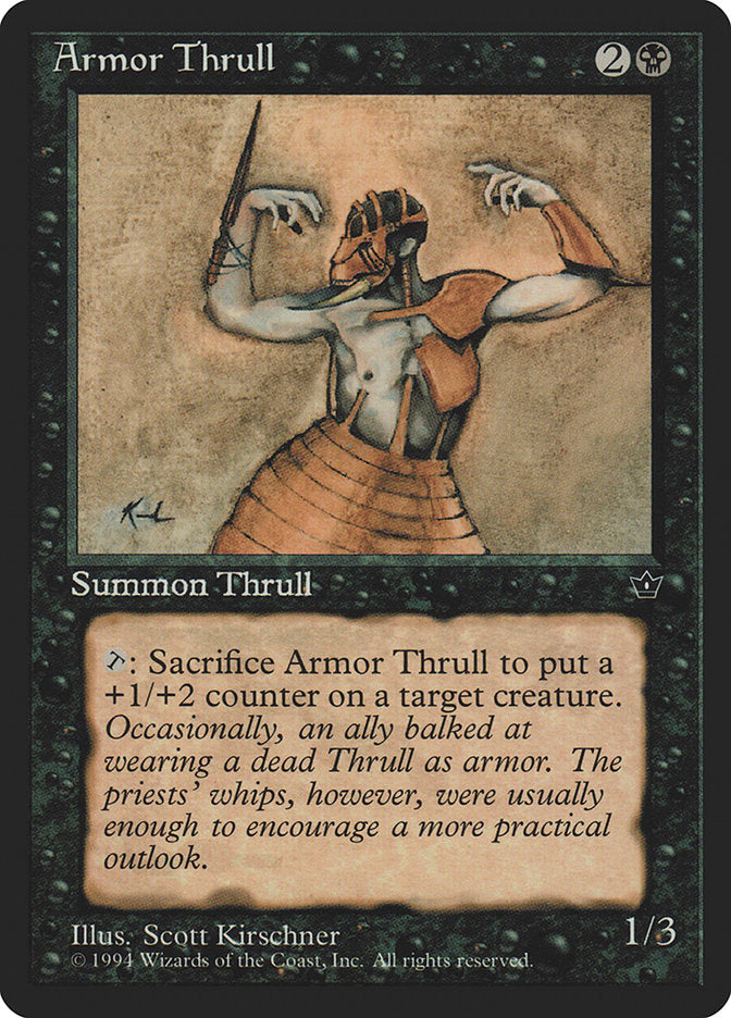 Armor Thrull (Scott Kirschner) [Fallen Empires] | Cards and Coasters CA