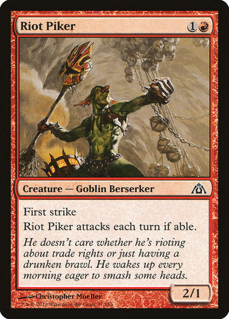 Riot Piker [Dragon's Maze] | Cards and Coasters CA