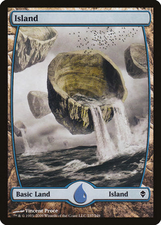 Island (237) - Full Art [Zendikar] | Cards and Coasters CA