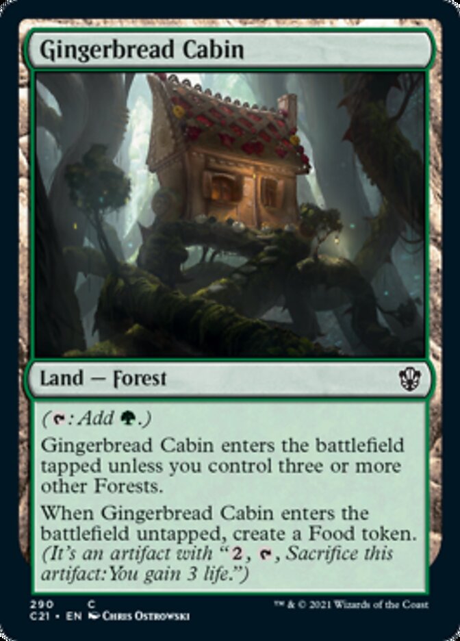 Gingerbread Cabin [Commander 2021] | Cards and Coasters CA