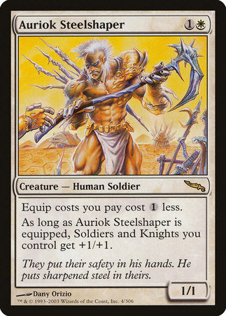 Auriok Steelshaper [Mirrodin] | Cards and Coasters CA