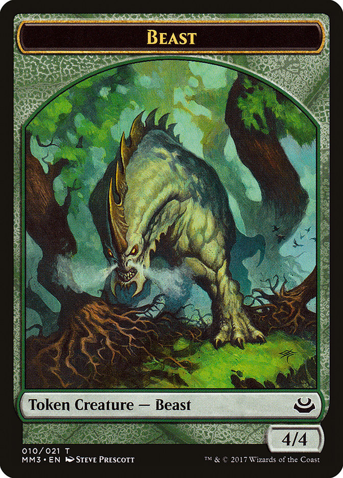 Beast (010/021) [Modern Masters 2017 Tokens] | Cards and Coasters CA