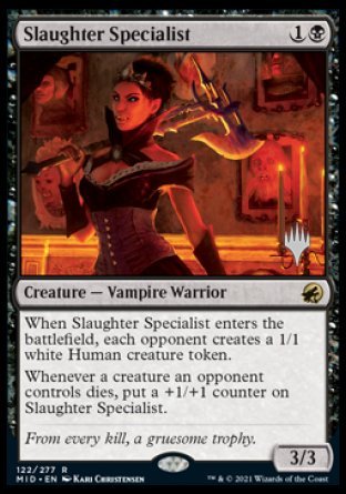 Slaughter Specialist (Promo Pack) [Innistrad: Midnight Hunt Promos] | Cards and Coasters CA