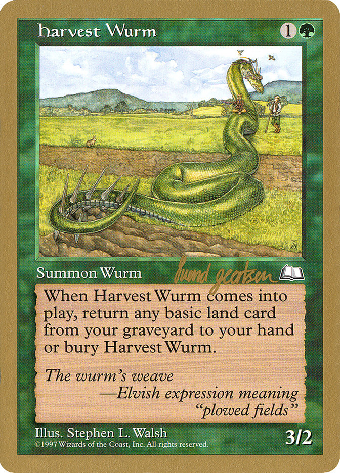 Harvest Wurm (Svend Geertsen) [World Championship Decks 1997] | Cards and Coasters CA