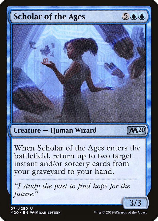 Scholar of the Ages [Core Set 2020] | Cards and Coasters CA