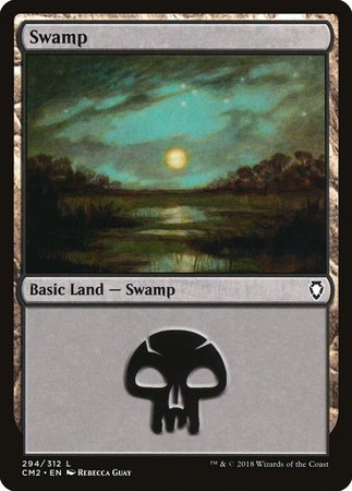 Swamp (294) [Commander Anthology Volume II] | Cards and Coasters CA