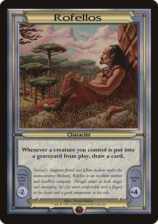 Rofellos (Oversize) [Vanguard Series] | Cards and Coasters CA