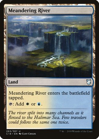 Meandering River [Commander 2018] | Cards and Coasters CA