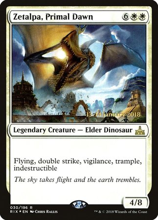 Zetalpa, Primal Dawn [Rivals of Ixalan Promos] | Cards and Coasters CA