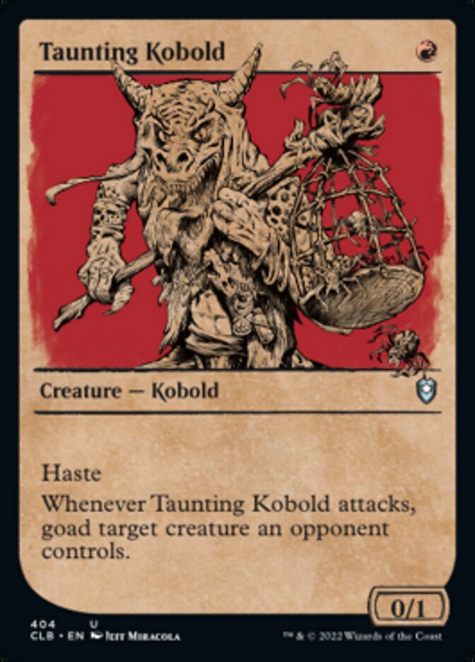 Taunting Kobold (Showcase) [Commander Legends: Battle for Baldur's Gate] | Cards and Coasters CA