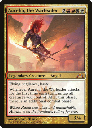 Aurelia, the Warleader [Gatecrash] | Cards and Coasters CA