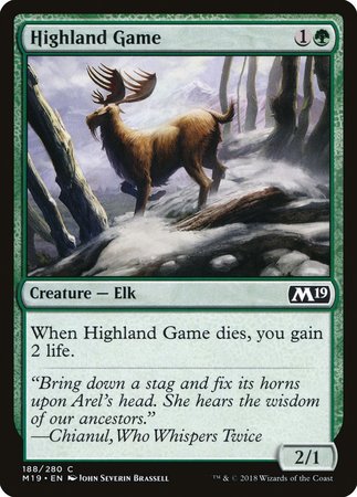 Highland Game [Core Set 2019] | Cards and Coasters CA