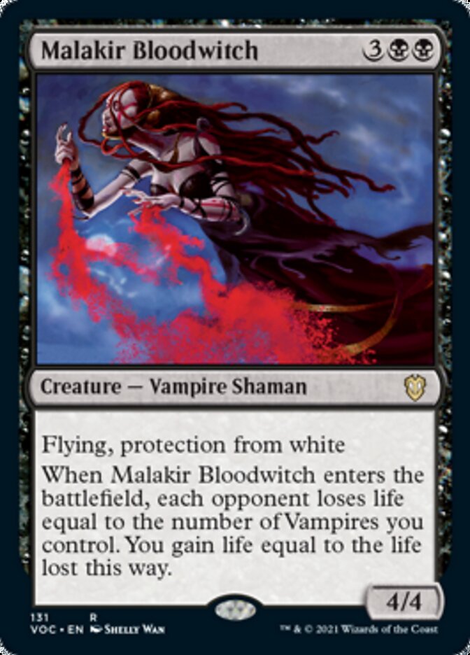 Malakir Bloodwitch [Innistrad: Crimson Vow Commander] | Cards and Coasters CA