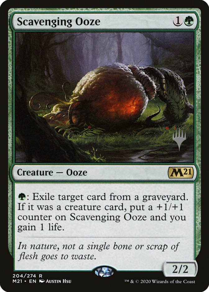 Scavenging Ooze (Promo Pack) [Core Set 2021 Promos] | Cards and Coasters CA