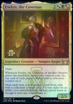 Evelyn, the Covetous [Streets of New Capenna Prerelease Promos] | Cards and Coasters CA