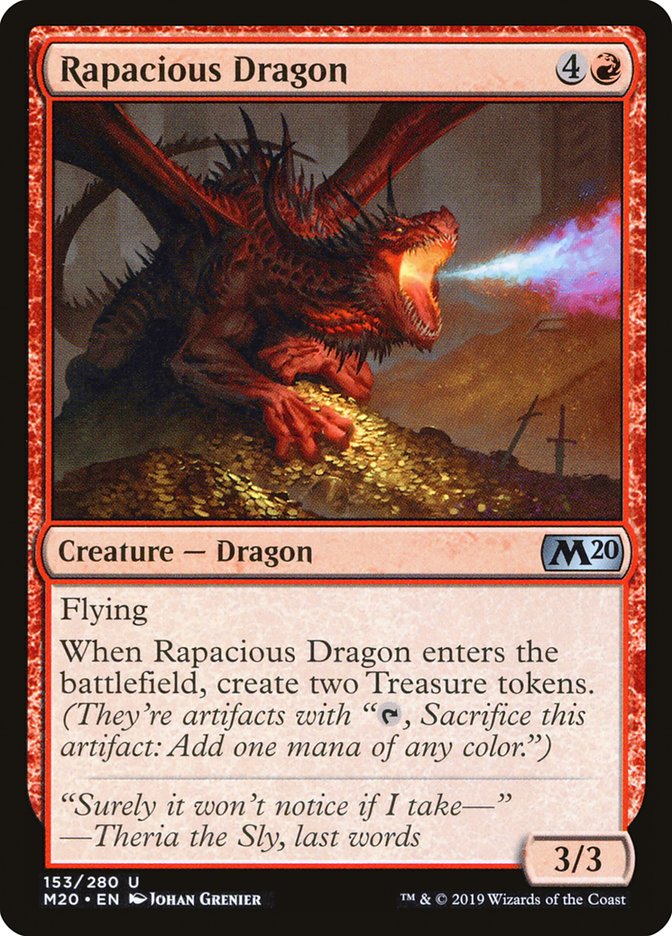 Rapacious Dragon [Core Set 2020] | Cards and Coasters CA