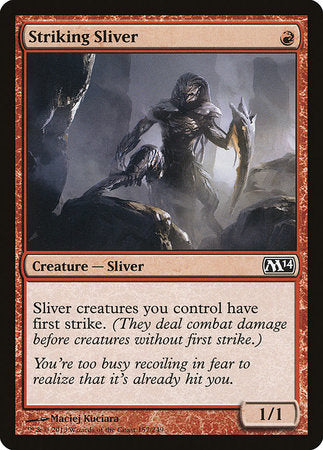 Striking Sliver [Magic 2014] | Cards and Coasters CA